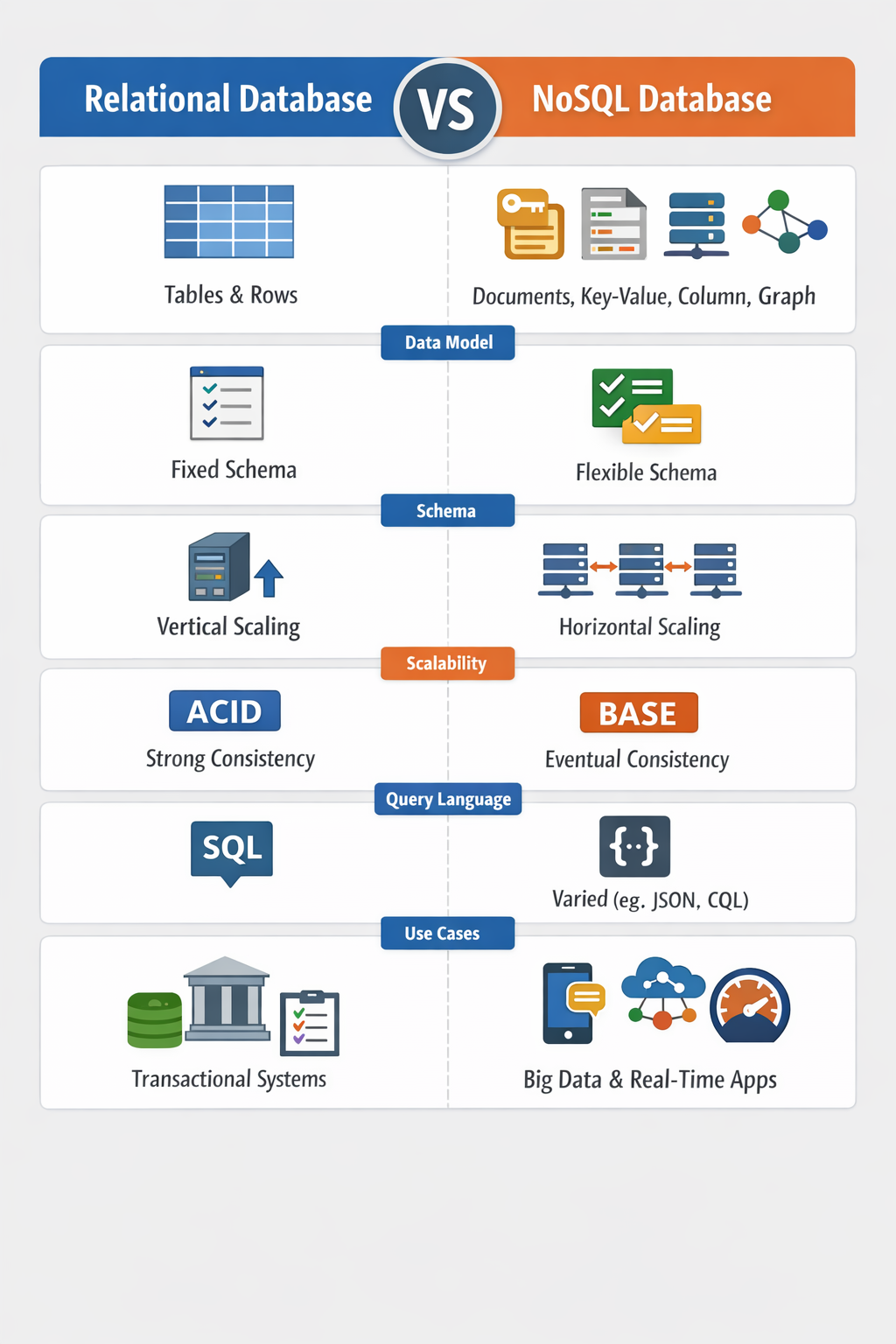 Relational Database vs NoSQL